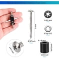 thumbnail image 3 of shiyou-43 Set (172Pcs) Pegboard Mounting spacers and screws Kit, Peg Boards Installation Hardware Accessories. Include Sturdy Screws, Spacers,Washers and Lock Clips for 1/8 Inch and 1/4 Inch Pegboard, 3 of 4