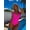 Red, variant on LOEL Women's High Stretch Deep V One-Piece Swimsuit with Crisscross Back & Adjustable Tie Sides