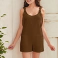 thumbnail image 5 of Afdoent Cute Outfits For Girls Solid Color Short Overalls Fashion 11-12 Years, 5 of 9