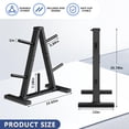 thumbnail image 3 of Soporte para pesas Eocnrhe de 1 pulgada con capacidad para 136 kg, negro, 3 of 8