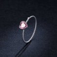 thumbnail image 2 of Qarigey Anillo de mujer Chapado en plata Anillos redondos de moda Corazón Zircon Decoraciones Novia Joyería Joyas Adornos Presente Ropa, zapatos y accesorios Miscelánea talla 7 Qarigey AP012383-02, 2 of 6