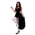 thumbnail image 5 of HOWPAY Halloween Dresses For Women Gothic Swallow Tail Dress Vampire Bride Style Vintage Dark Fancy Outfit For Cosplay Masquerade Wedding Theme Party Halloween Costumes L, 5 of 9