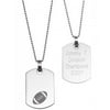 Personalized Stainless Steel Sports Dog Tag, Football