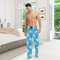 thumbnail image 7 of HPINK-T Tropical Flamingo Men's Cotton Pajama Pants Soft Comfy Sleep & Lounge Pants Pjs Bottoms with Pockets, 7 of 7