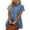 Dark Blue, variant on Aunavey Women's Short Sleeve Button Down Flowy Tiered Babydoll Denim Dress