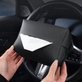 thumbnail image 4 of Nueva caja de pañuelos de cuero para automóvil, gran visera multifuncional, soporte para caja de pañuelos, organizador de pañuelos para automóvil, 4 of 5