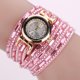 thumbnail image 1 of Pulsera de diamantes de imitación reloj de cuarzo reloj de pulsera analógico elegante para mujer (rosa) Likrtyny Para estrenar, 1 of 1