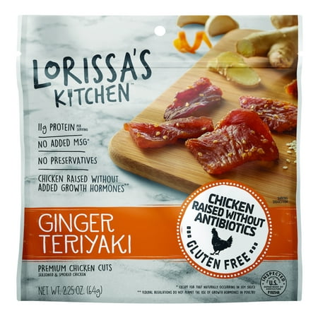 (2 pack) Lorissa's Kitchen Chicken Cuts, Gluten Free, Ginger Teriyaki,