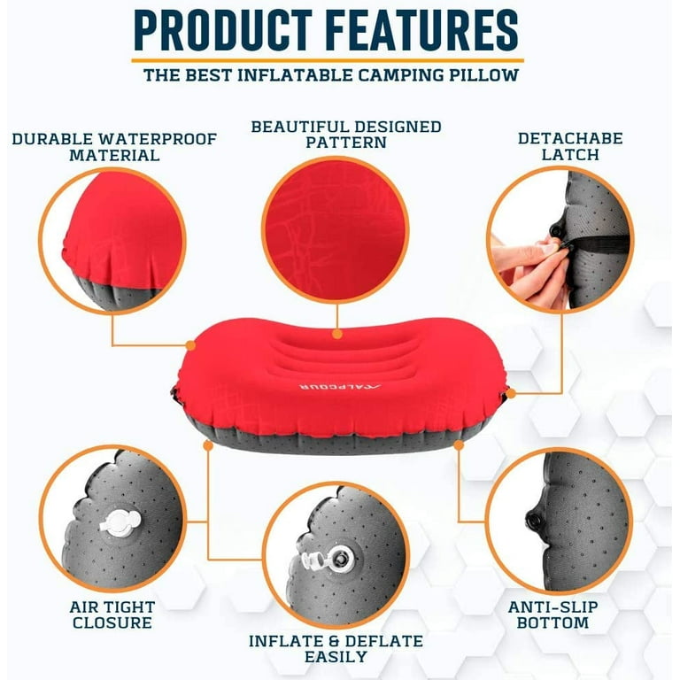 Best inflatable top camping pillow