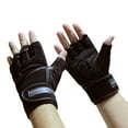 thumbnail image 4 of Gold's Gym Anti-Slip Padded Black Weightlifting Gloves, 4 of 4