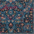 thumbnail image 5 of Contemporary Home Living 3.25' x 5' Floral Medallion Area Throw Rug - Navy Blue and Blue, 5 of 9