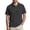 Black, variant on Mens Polo T-Shirt Corduroy Short Sleeve Turn Down Collar Solid Color Comfort Mens Knit Tops,Navy,M