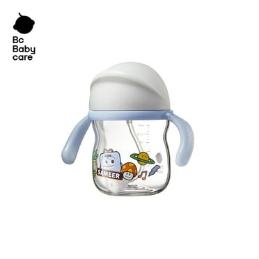 Bc Babycare Monsterville Tritan Sippy Cup, 8.11oz with Straw, 6 Months  Infant and Toddler, Blue