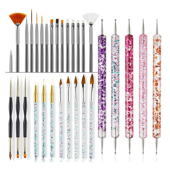 Juego de 31 Pinceles para Uñas Nikou Nylon Wool