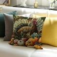 thumbnail image 3 of BANET Thanksgiving Turkey Pillow Covrs Pumpkin Pillowcase Home Sofa Couch Bed Decorive Cushion Cover for Thanksgiving Day 20x20in, 3 of 5