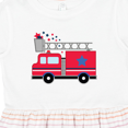 thumbnail image 4 of Inktastic 4th of July Firetruck with Red and Blue Stars Girls Toddler Dress, 4 of 5
