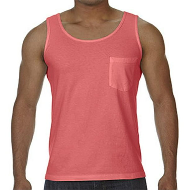 COMFORT COLORS - Comfort Colors 9330-Neon Red Orange-S Adult Pocket