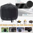 thumbnail image 4 of BRILLAR Funda para parrilla de barbacoa portátil de primera calidad - Resistente a la intemperie e impermeable (56 x 36 cm) - Grande, resistente a desgarros y adecuada para barbacoas portát, 4 of 5