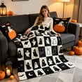 thumbnail image 6 of Halloween Flannel Throw Blanket, 39.4 x 59.06 Inch Festive Printed Thanksgiving Blanket for Sofa Couch Bed Bedroom Living Room Decor, 6 of 6