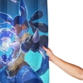 thumbnail image 2 of Lucario Shower Curtain Cartoon Art Bath Shower Curtains with 12 Hooks, Waterproof Washable Polyester Bathroom Home Decor Set 72x72 Inch, Iron, 2 of 8