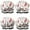 White Christmas Cookie, variant on Shower Caps,White Christmas Deer and Gift Pattern Waterproof Shower Cap for Women 4 Pieces,Double Reusable Hair Cover for Shower PEVA Elastic Stretch Hem
