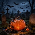 thumbnail image 5 of Thanksgiving Fall Halloween Decoration for Home Indoor Outdoor Clearance Under $5.00!Black Artificial Maple Leaf And Rattan Pumpkin And Berry Halloween Window Display And Fireplace Ornament, 5 of 6