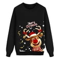thumbnail image 4 of MIASHUI 2025 Pyjamas de Noël Assortis à Carreaux Pantalons pour Famille Ensemble Famille de Maman Chandail en Molleton Noël 26 Lettres Imprimées Col Rond Parent-Enfant Chandail en Molleton Femmes,G, 4 of 4