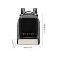 thumbnail image 3 of Pet Out Bag Transpirable Pet Carrier Cómodo para Parrot Cat Dog (B beige), 3 of 6