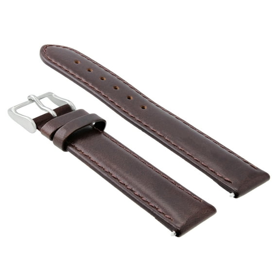 20MM SMOOTH LEATHER WATCH STRAP BAND FOR LONGINES HERITAGE WATCH DARK BROWN