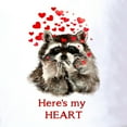 thumbnail image 3 of CafePress - Here's My Heart Cute Raccoon Blowing Kisses Quote - Golf Shirt, Pique Knit Golf Polo, 3 of 4