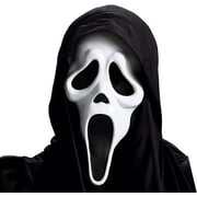 Funworld Ghost Face Adult Costume Mask w/ Shroud