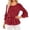 RD1, variant on Women's Knitted Sequin Layered T-Shirt Loose Fit Casual ofp with Flowy Sleeves for Comfortable Daily Wear M RD1
