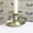 Gold, variant on Floleo Metal Taper Candle Holders, Thick Classic Candlesticks for Wedding, Christmas, Dining Table Centerpiece Decor - Set of Elegant Arc Design Holders