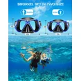 thumbnail image 4 of Greatever Dry Snorkel Set,With Panoramic Wide View,Anti-Fog Scuba Diving Mask,Professional Snorkeling Gear, 4 of 7