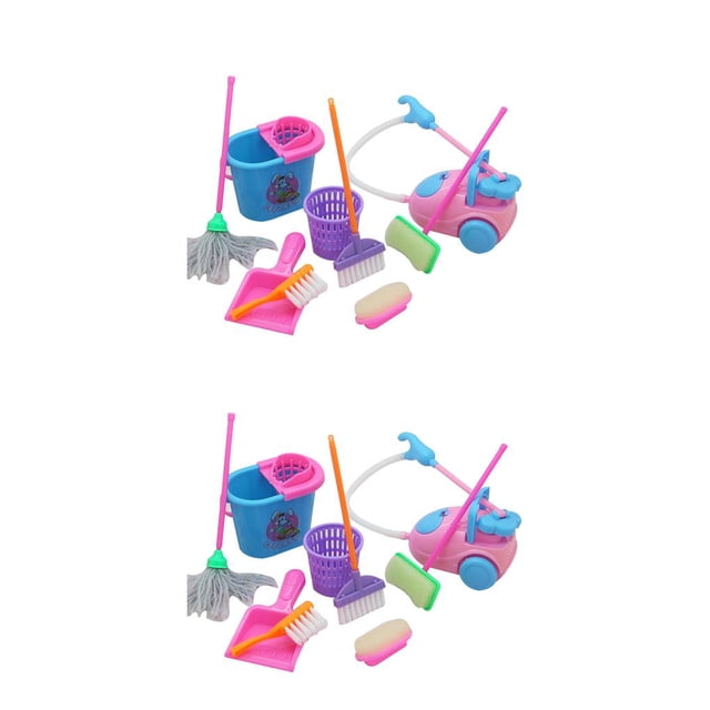 Juego de limpieza mini trapeador Vogacara 9 piezas Color aleatorio