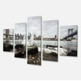 thumbnail image 2 of Skyline with Brooklyn Manhattan Bridges - Large Cityscape Canvas Art Print, 2 of 3