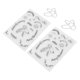 thumbnail image 2 of Sellos transparentes decorativos DIY Ticfox de paloma de la paz, 2 of 14