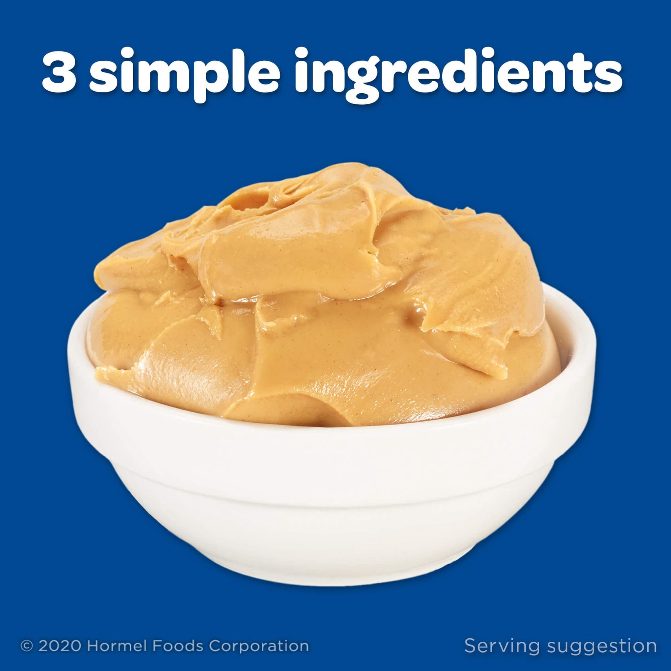 (4 pack) SKIPPY Chunky Peanut Butter Spread No Sugar Added, 7 g Protein Per Serving, Shelf-Stable, 16 oz Plastic Jar