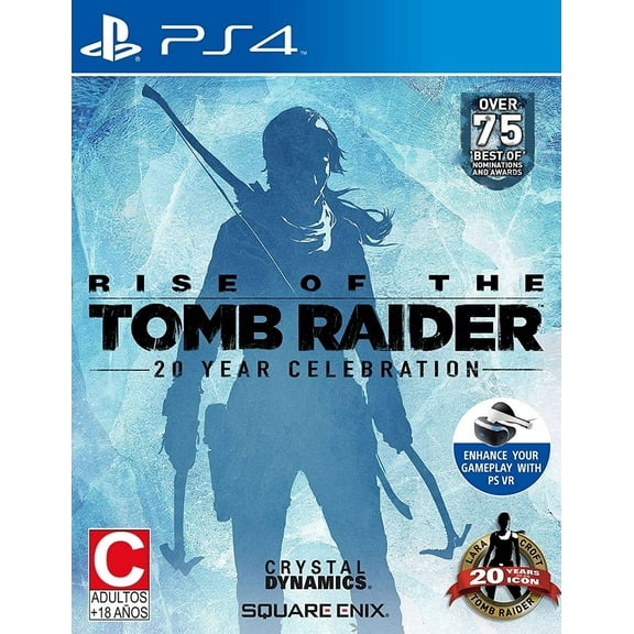 Rise of the Tomb Raider Standard Edition Physical Video Games - PlayStation 4