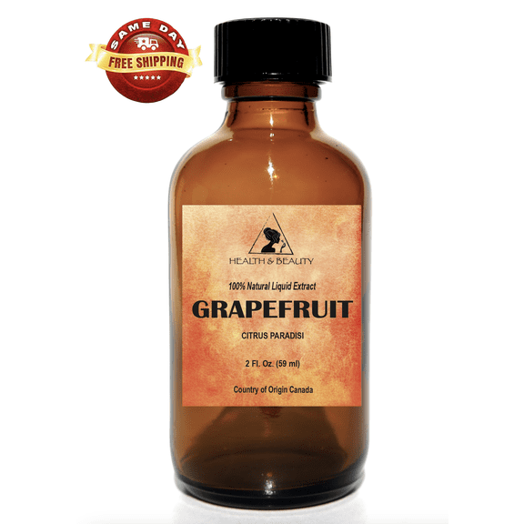 Grapefruit Liquid Extract 100% Natural (Standardized) Glass Bottle 2 oz
