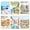 Castle-25x35cm/6pack, variant on JYLMOOD 6pcs Paint by Numbers for Adults Kits, DIY Easy Painting by Numbers for Gift Home Wall Decoration 30x40cm（without Frame)