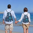 thumbnail image 5 of Balery Alpaca Astronaut in Space Pattern Drawstring Backpack Bag Sport Gym Sackpack Cinch Bags Pattern Drawstring Backpack Bag Sport Gym Sackpack Cinch Bags -Medium, 5 of 6
