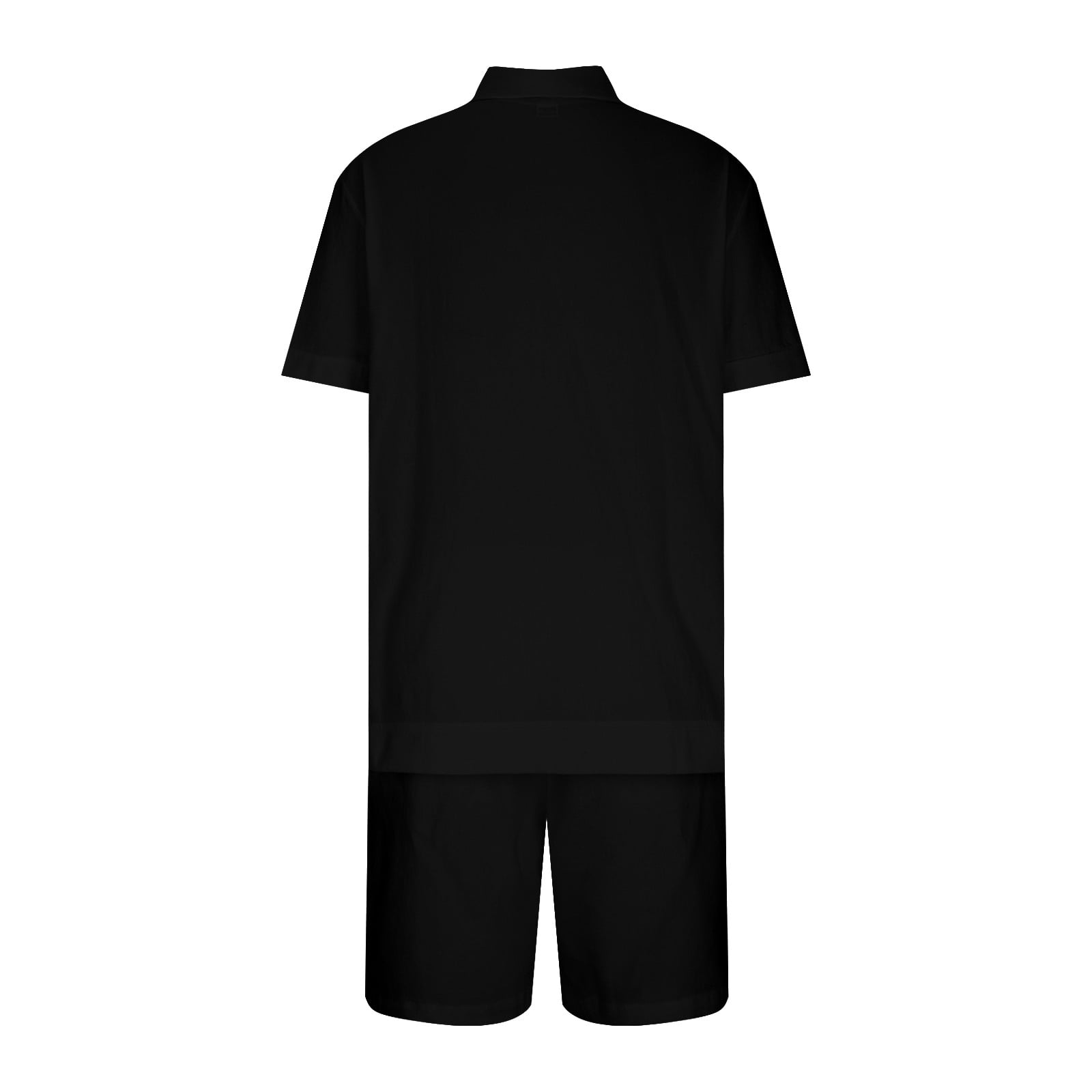 HAPIMO Mens Trends Elastic Waist Lace-up Swim Suits Board Shorts Holiday Beach Pants Hawaii Tropical Print Trousers Turndown Button Shirt Bathing Suits Summer Swimwear Black L