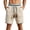 Beige, variant on XFeng Men's 2 in 1 Swim Trunks, Print Board Shorts with Compression Liner, Quick Dry Beach Swim Shorts with Pockets
