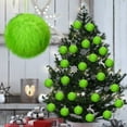 thumbnail image 4 of 12 Pcs Lime Green Furry Christmas Ball Ornaments Furry Elf Ornaments for Tree,Grinch Christmas Tree Decorations,Green Christmas Hanging Decorations Soft Faux Fur Pom Pom Ball Ornaments, 4 of 7