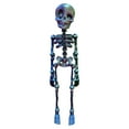 thumbnail image 3 of Poseable Skeleton Fridge Magnet, 3D Mini Skeletons with Movable Joints Fridge Magnets, Multi-Colors Skull Decor, Funny Goth Human Skeleton Magnetic Accents for Refrigerator, Kitchen,Red Green Blue, 3 of 16