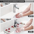 thumbnail image 5 of Coolnut 2 PCS Faucet Splash Catcher, Flower Red Poppy and Robin Bird Microfiber Cloth Kitchen Faucet Absorbent Mat Sink Splash Guard Faucet Mat Sink Water Absorbent Mat for Kitchen, 14"x5", 5 of 7