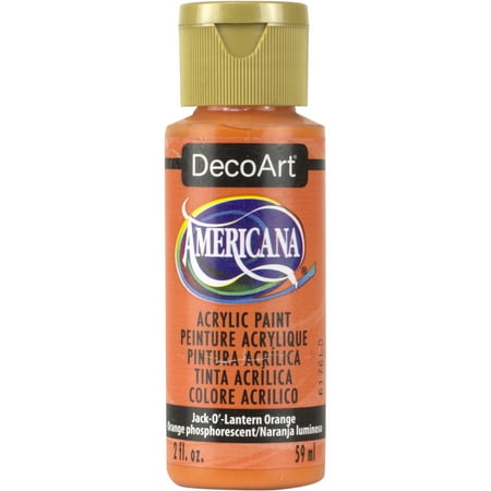 UPC: 0766218011879 | DecoArt Americana Acrylic Paint 2 oz. Jack-O -Lantern Orange (Transparent)
