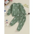 thumbnail image 4 of Toddler Baby Girl Clothes Long Sleeve Sweatshirt and Pants Set 2PCS Fall Winter Outfits, 4 of 9