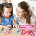 thumbnail image 5 of Litake 28Pcs Valentine Plush Animal Finger Puppets, with Heart Gift Cards, Classroom Exchange Prizes, Party Favors, Game Prizes for Kids, 5 of 8